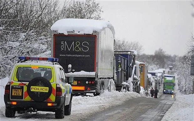 'I cannot get in, its snowing too hard' - 'I could have worked from home though'