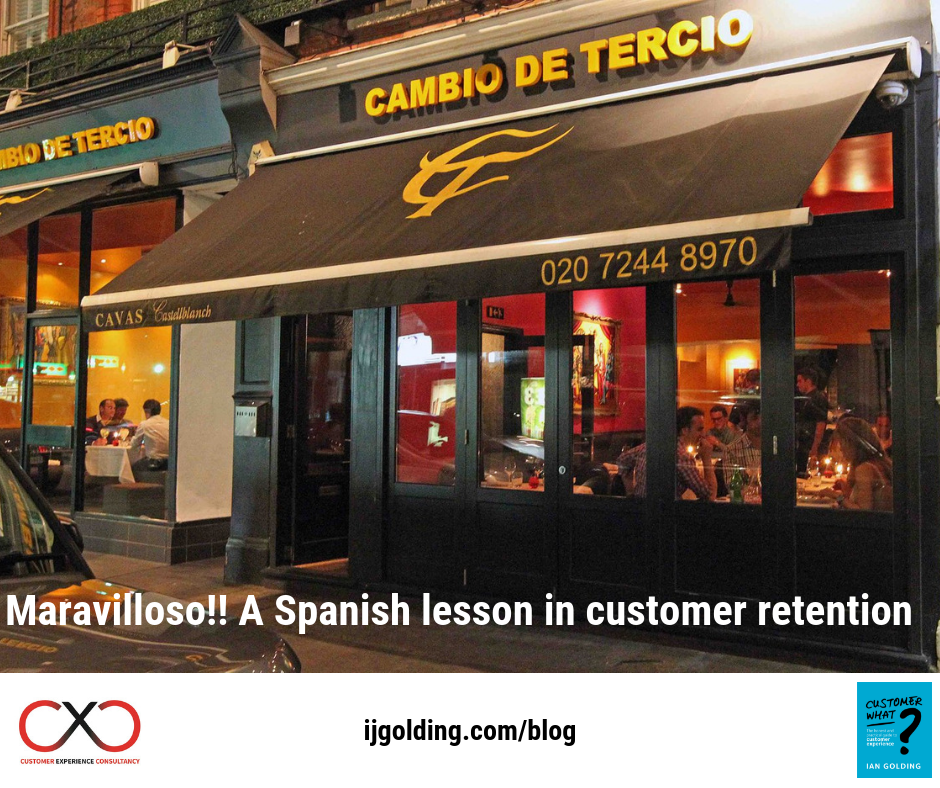 Maravilloso!! A Spanish lesson in customer retention