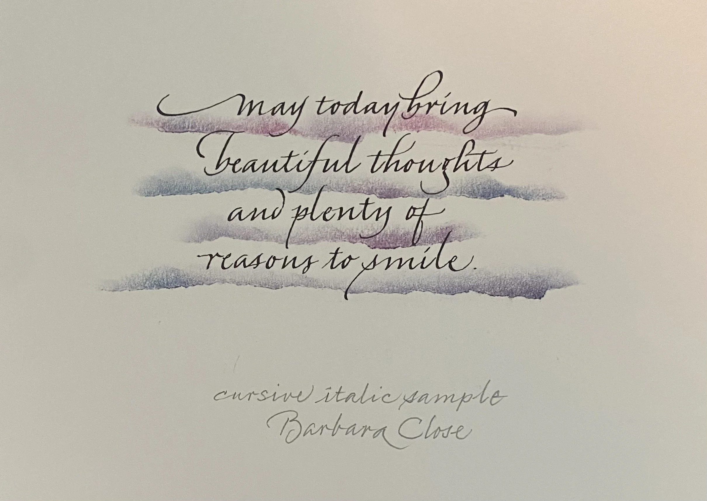 Barbara Close Workshop: The Dance of Cursive Italic