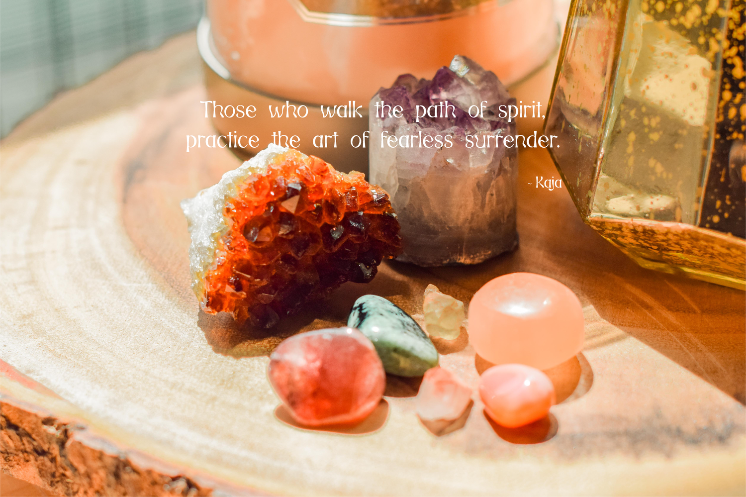Those who walk the path of spirit, practice the art of fearless surrender. Zitat von Kaja Dass Pavan, The Spirit Bliss.