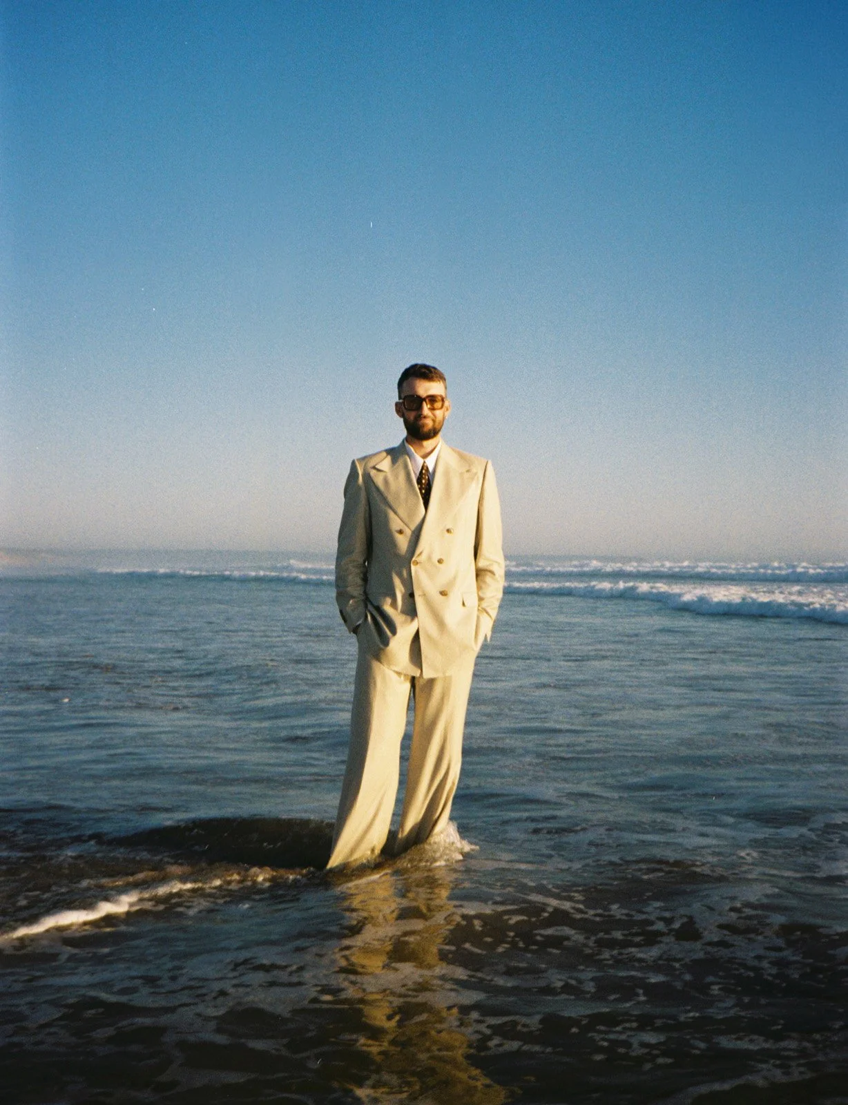 jafunk on the beach in the water