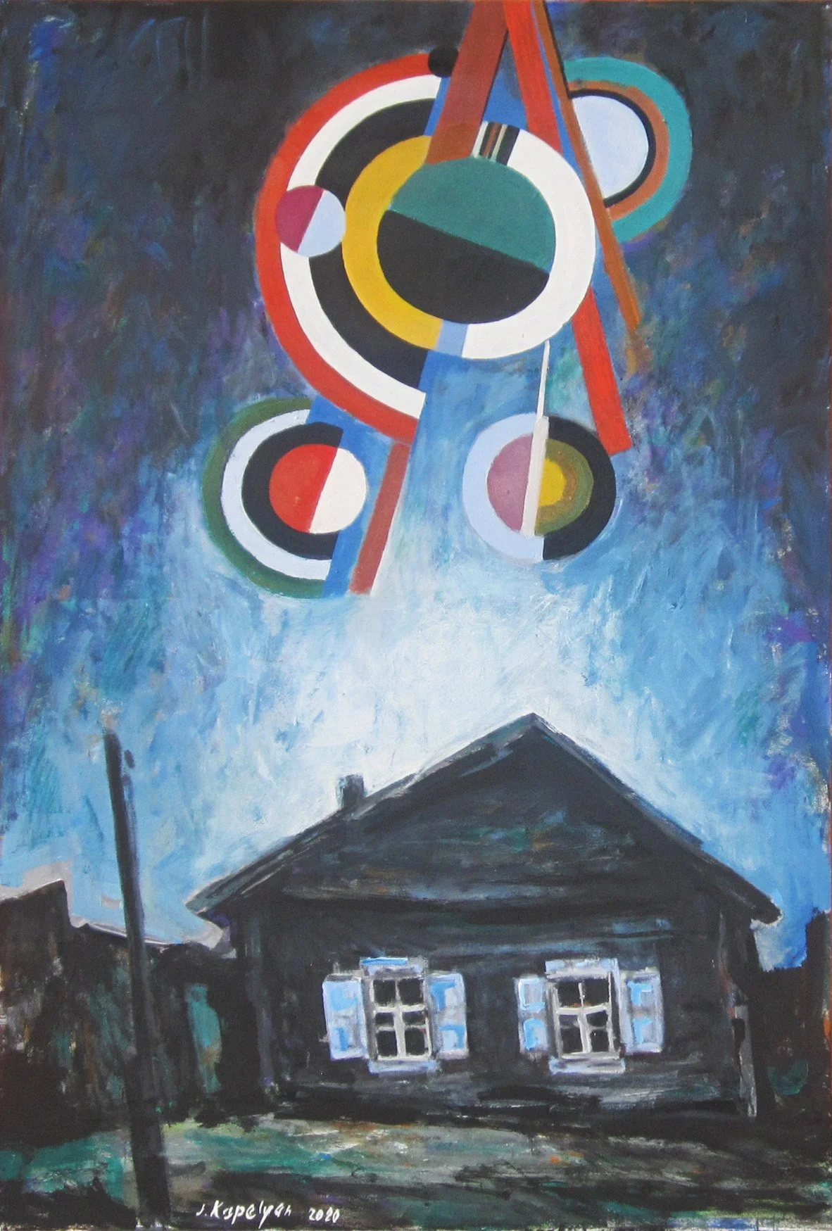 Past Forward (2020) – Oil on Canvas Painting, 120x80 cm