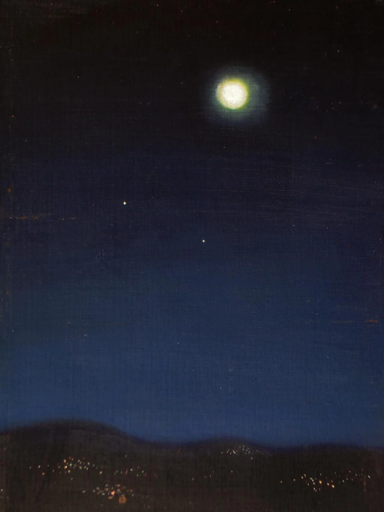Night in Sa-Nur (1996) - Oil on canvas, 40 × 30 cm
