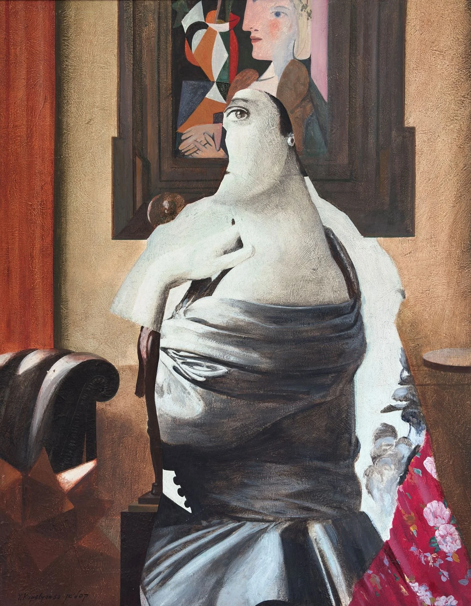 "Picasso" Portrait (1990) - Acrylic on canvas, 131 × 102 cm