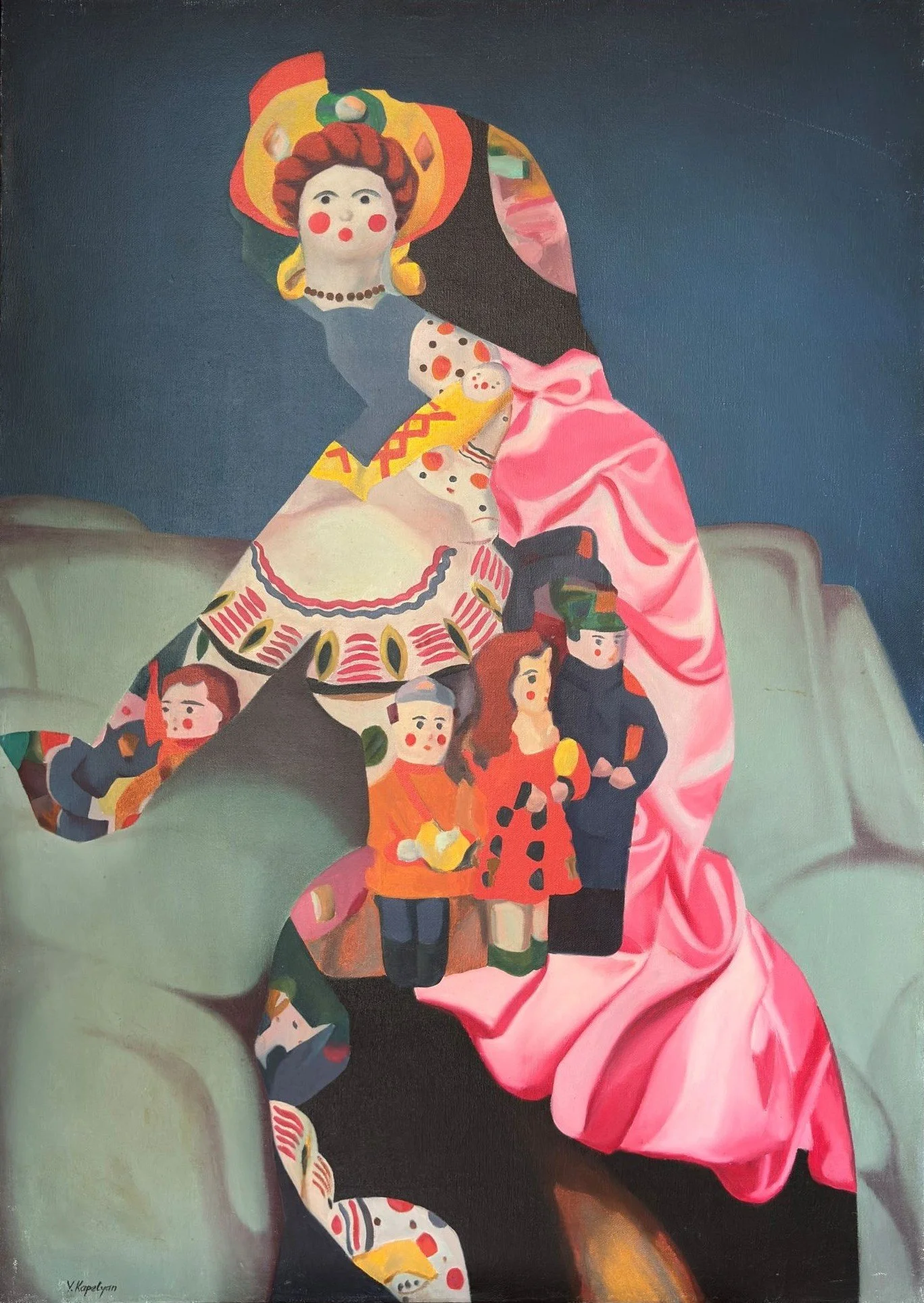 Russian Toys (1990) - Oil on canvas, 148 × 106 cm