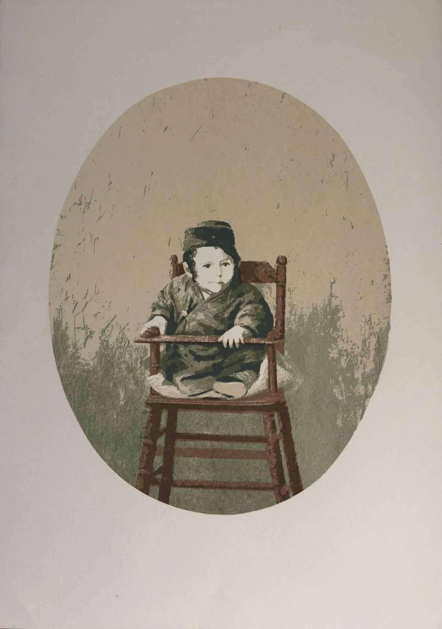 joseph-kapelyan-baby-in-cradle-chair-1987-serigraph-screenprint.jpg