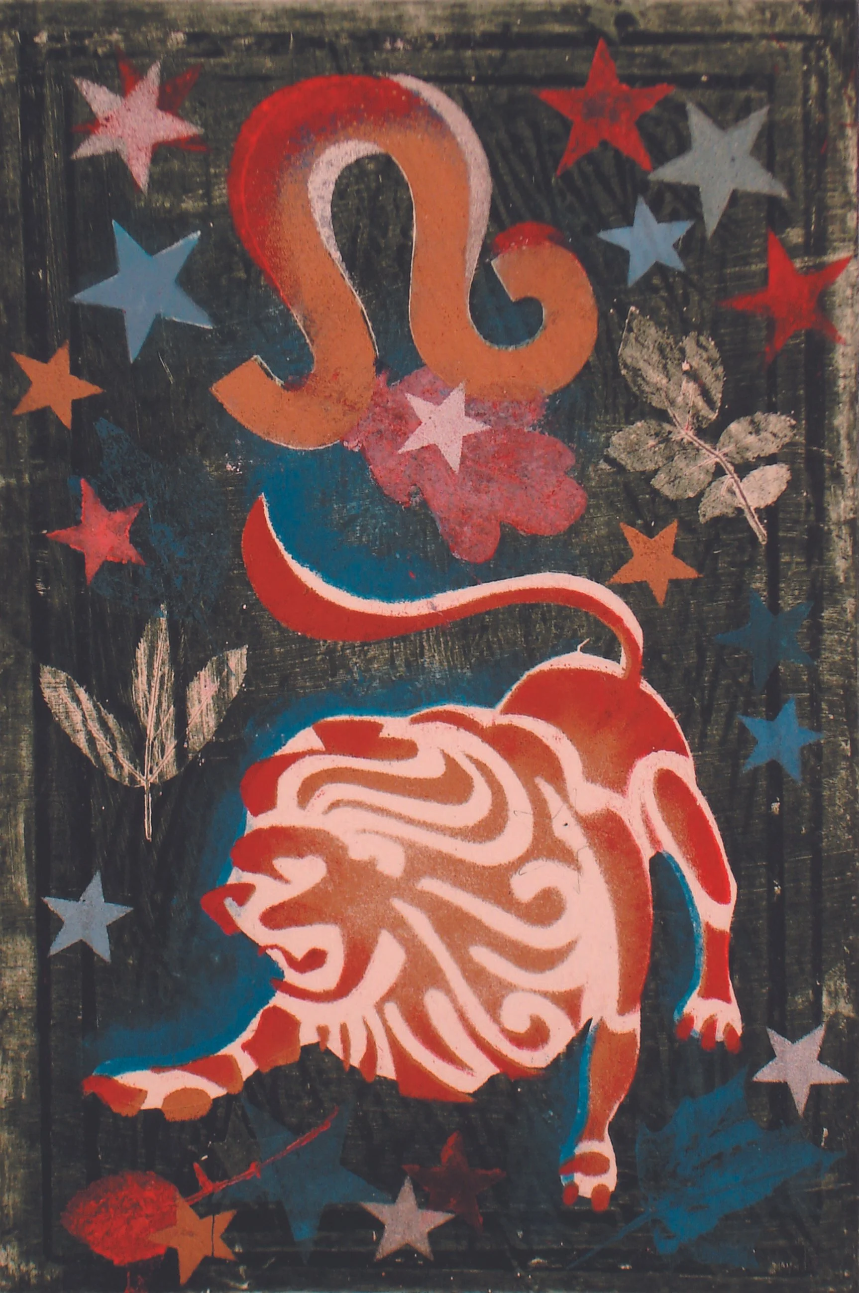 joseph-kapelyan-signs-of-the-zodiac-5-leo-2009-mixed-media-on-paper-40x27cm.jpg