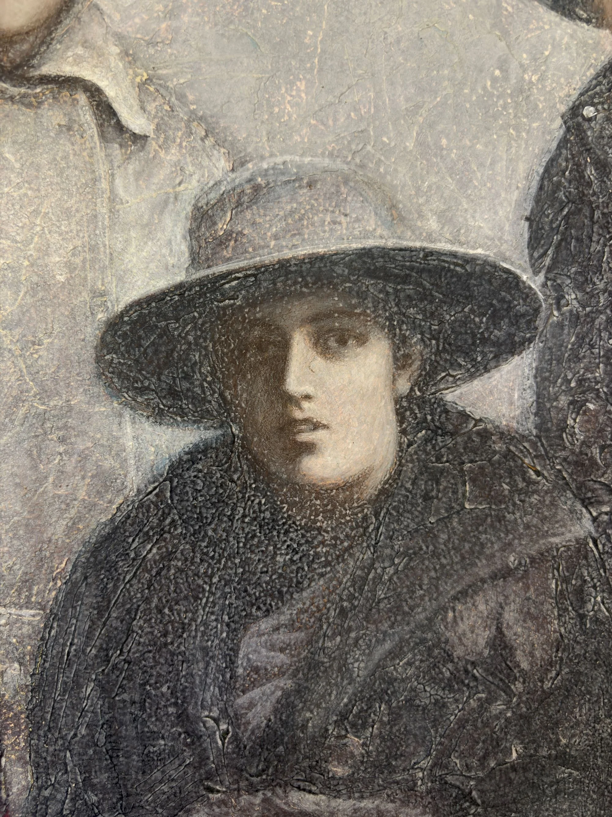 joseph-kapelyan-acrylic-painting-Five-Ladies-fragment.jpg