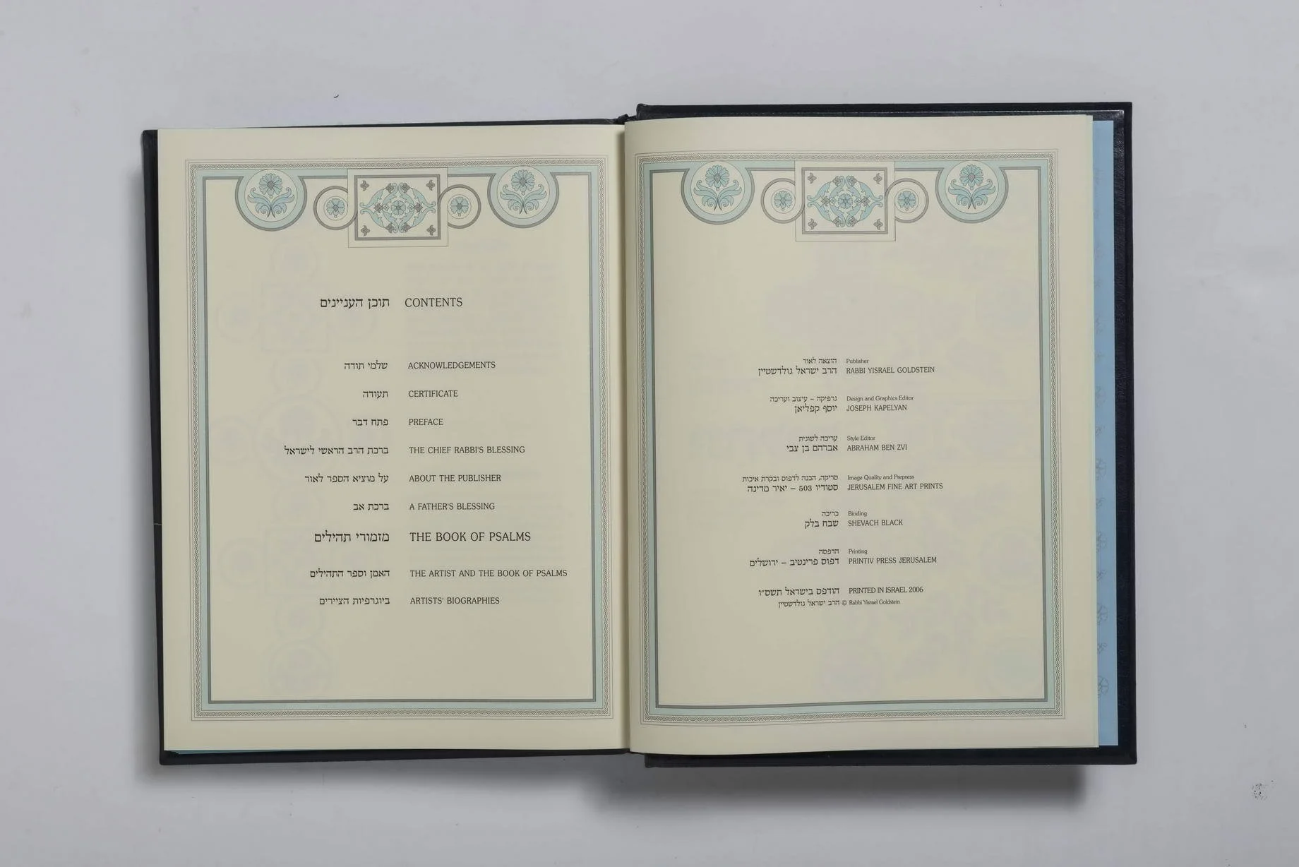 content for the book of psalms