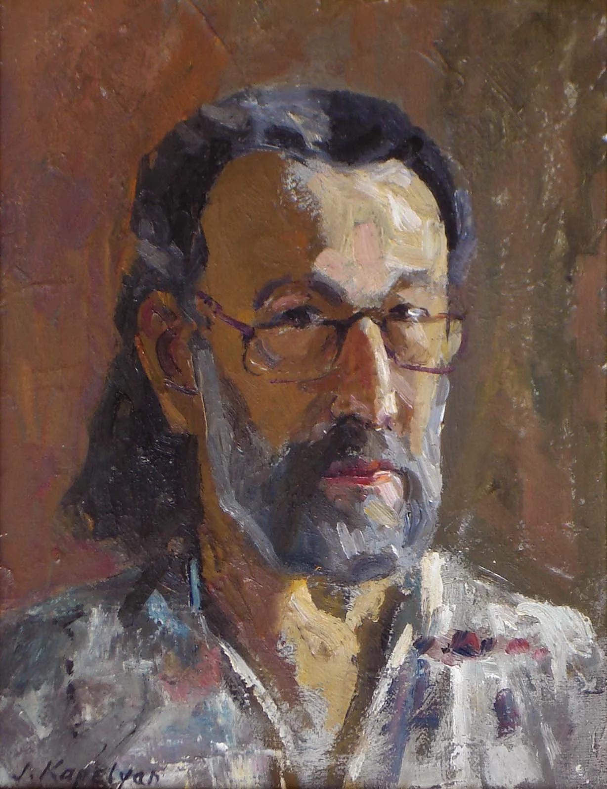 Self-Portrait (2000) - Oil on canvas, 28 × 21 cm