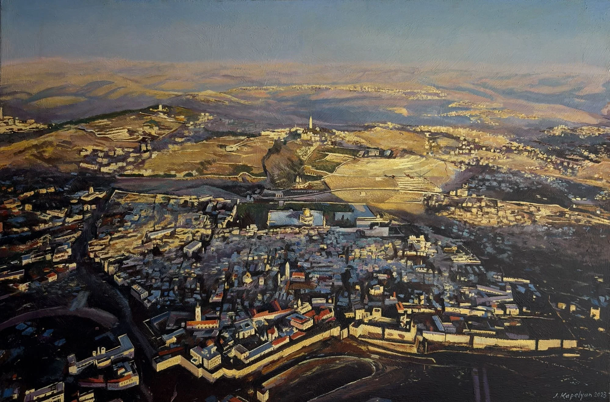 Jerusalem from Above (2023) - 120 x 80cm