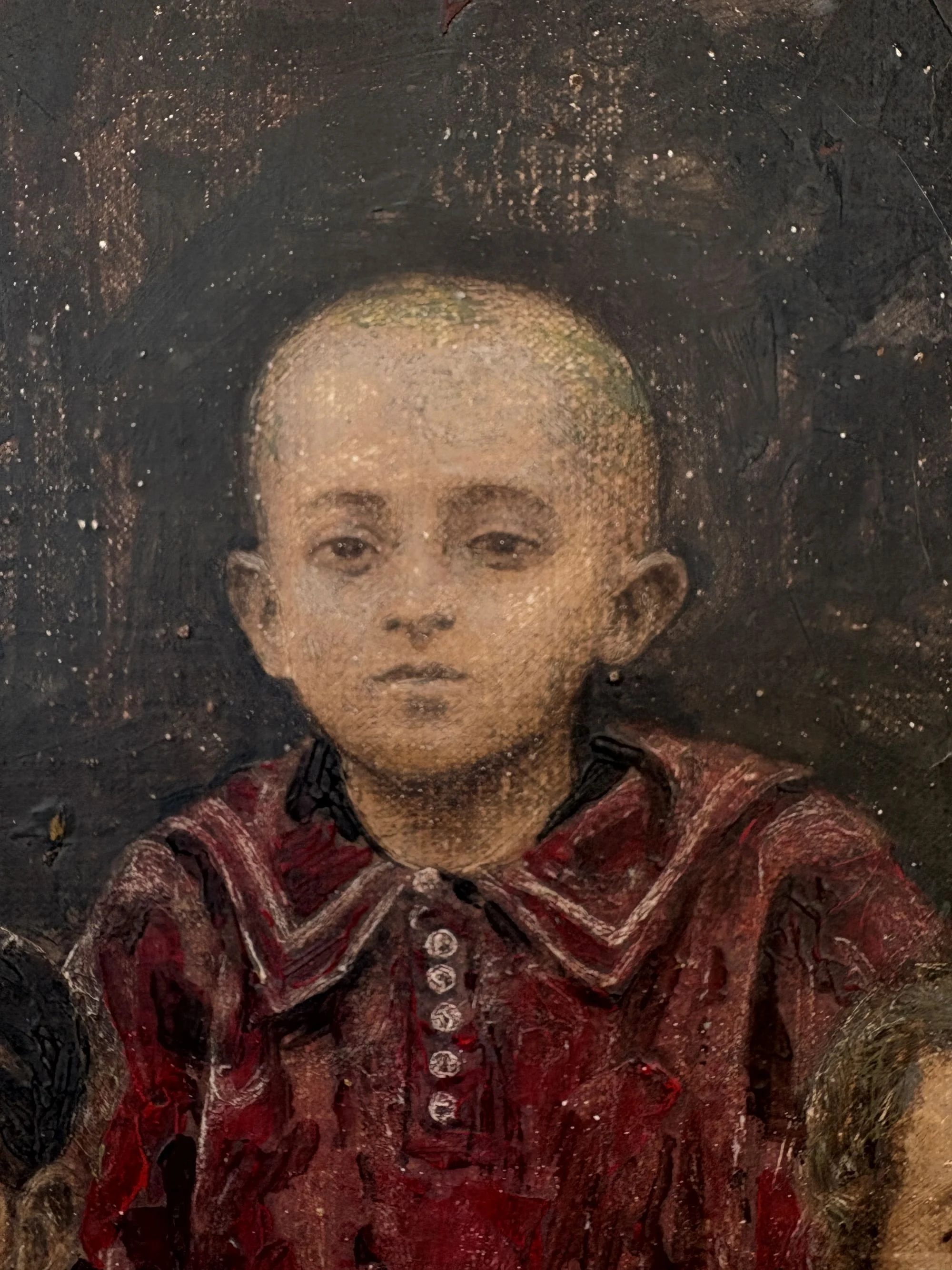 joseph-kapelyan-acrylic-painting-Polish-Family-fragment-girl.jpg