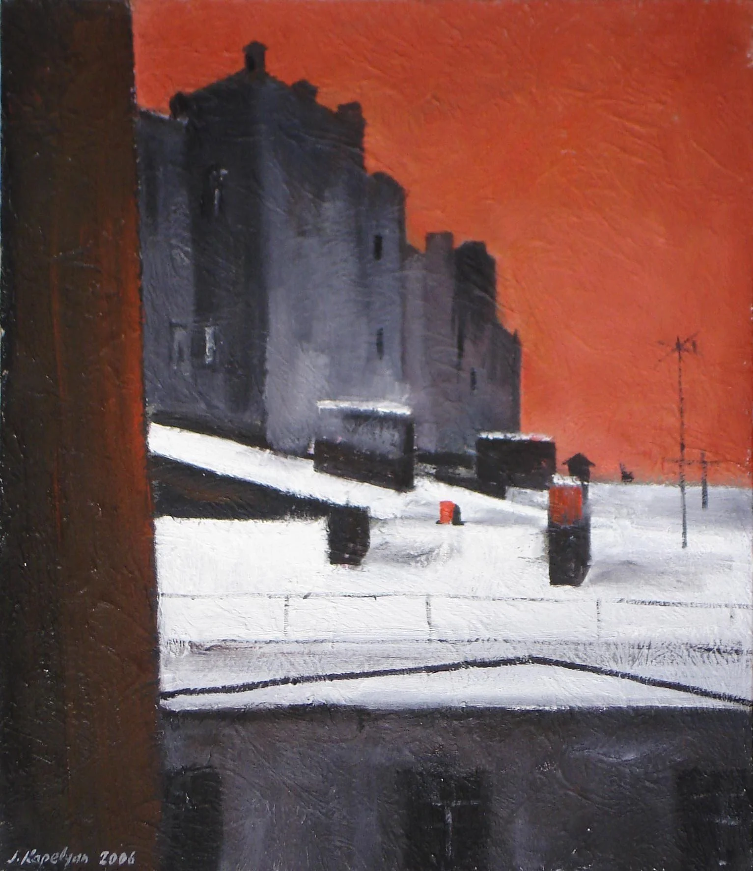 Roof (2006)  - Oil Painting on Canvas (2006) – 60x50 cm