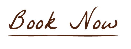 Text saying 'Book Now' in brown cursive font with an underline.