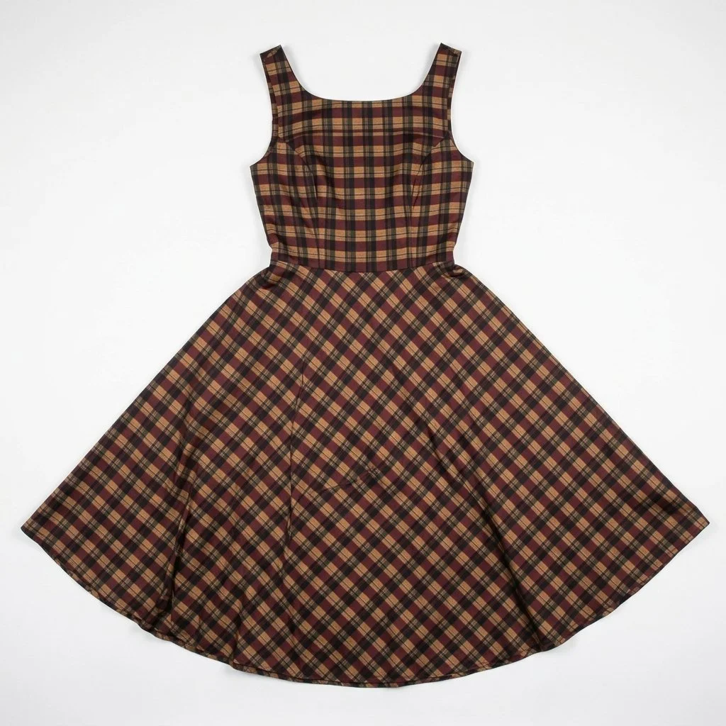 Vestido cuadros