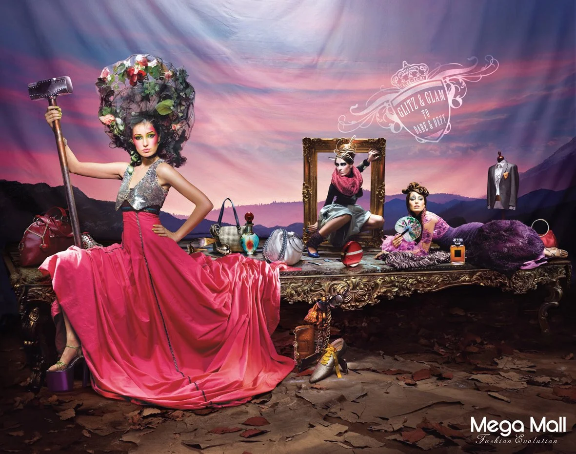 Mega Mall Print Campaign by Prasad Pradhan, featured in Lürzer's Archive in 2009