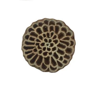 Block Print Stamp Flower M 77 NEW