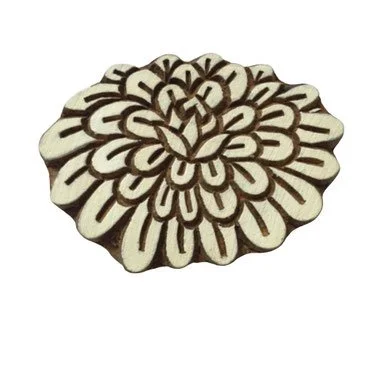 Block Print Stamp Dahlia M 105