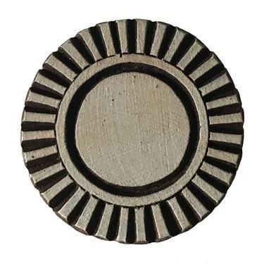 Block Print Stamp Big Sun M 196 NEW