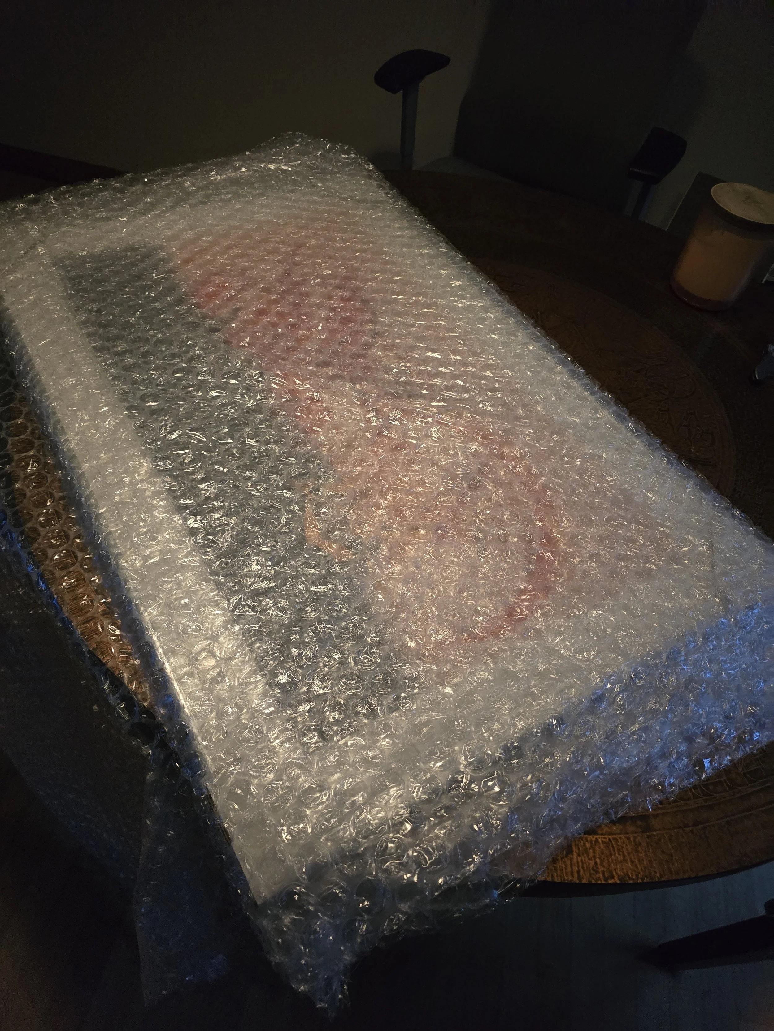 1st Layer of Bubble coming off!