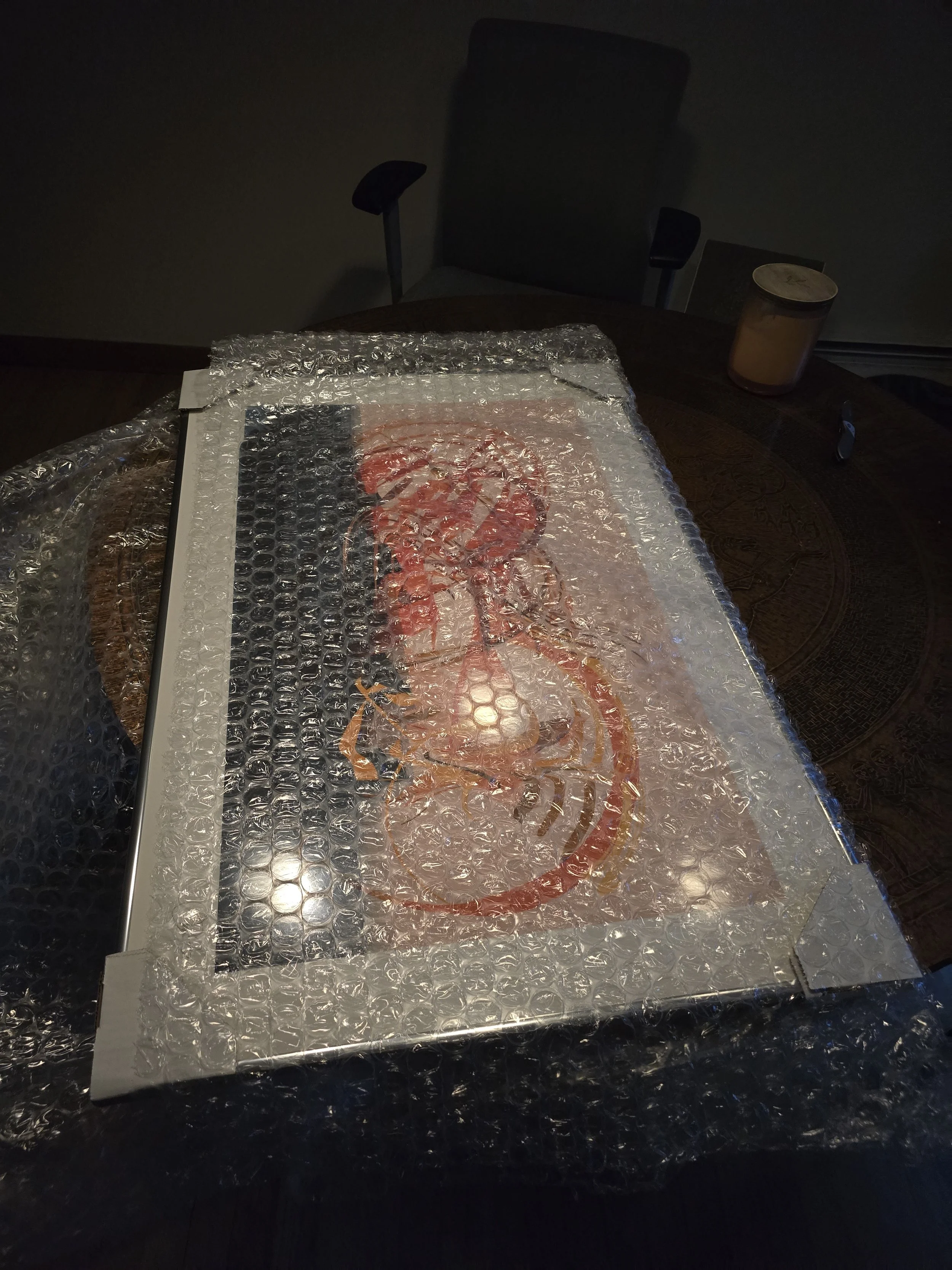 Last Layer of Bubble Wrap - there are about 4 layers!!