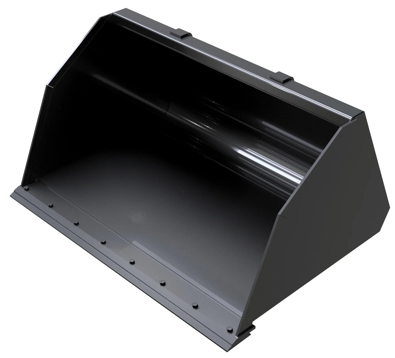 Black metal wall mount bracket or support with mounting holes at the base.