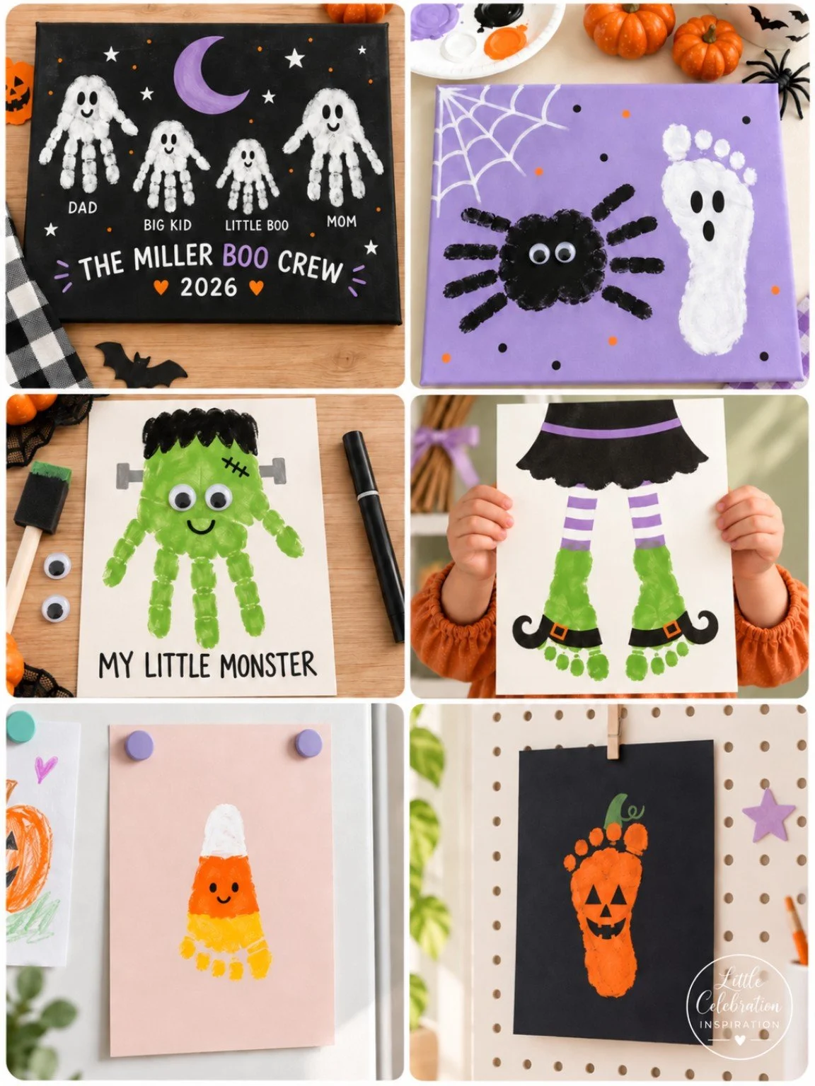 10 Cute Halloween Handprint and Footprint Crafts for Kids