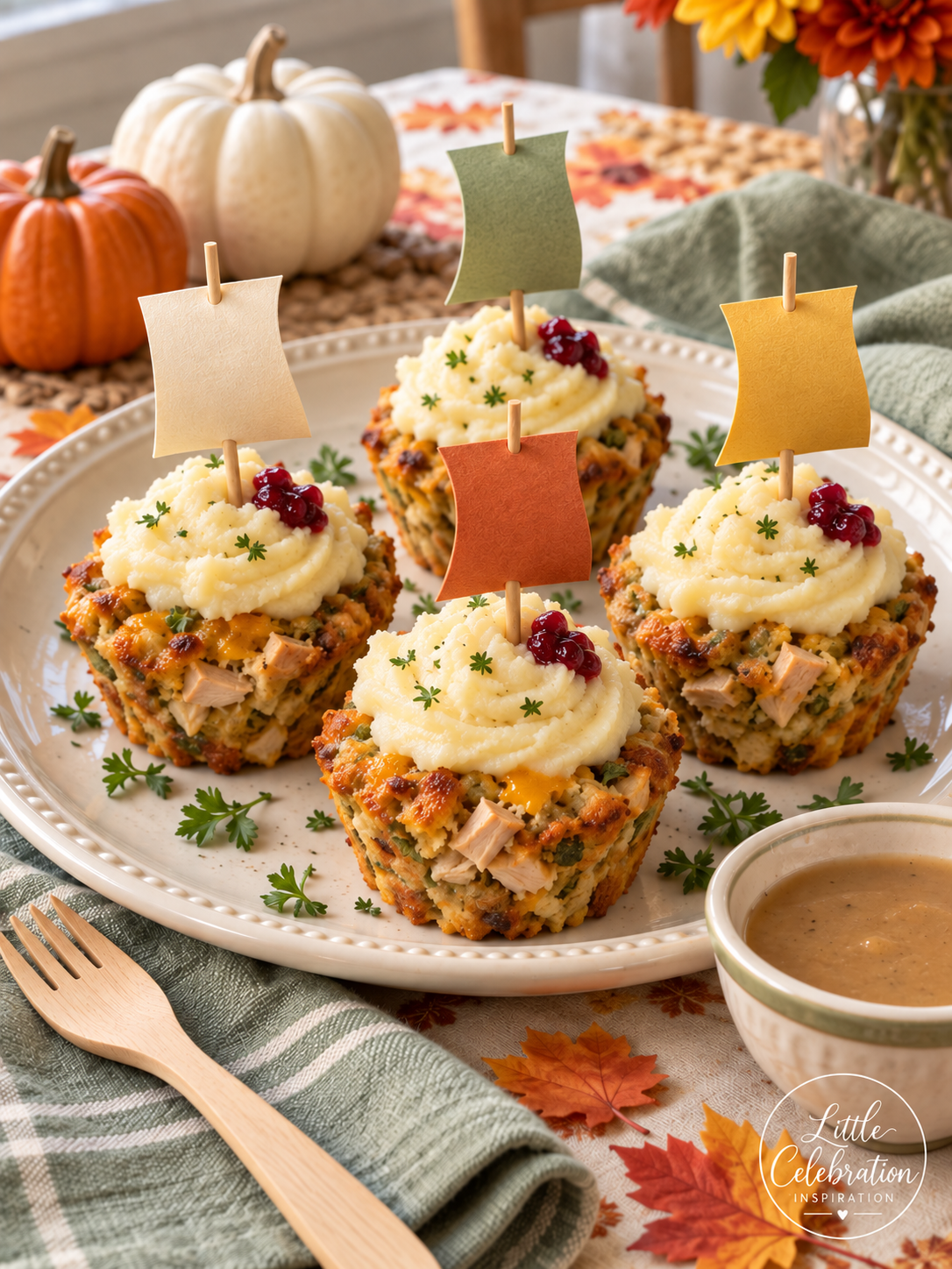 Kid-Friendly Thanksgiving Stuffing Muffins