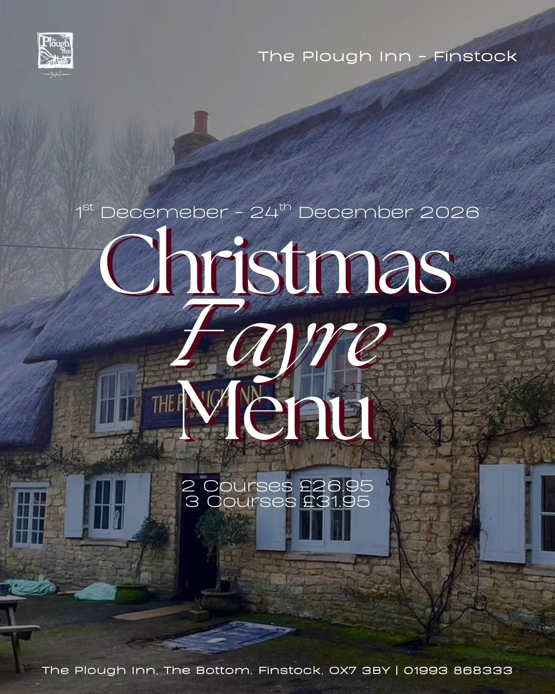 Our Christmas Fayre Menu is now live!

Whether it&rsquo;s a Christmas get together with friends, a work do, family meal or just an excuse to indulge this festive period, we&rsquo;ve got you covered!

You can now find the full menu, booking details an