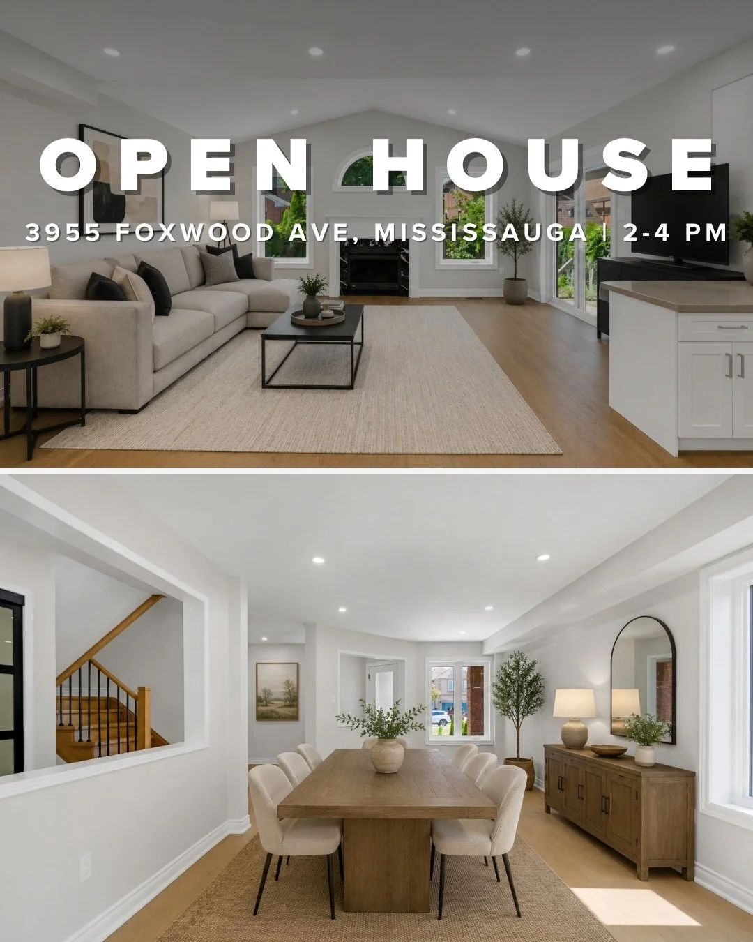OPEN HOUSE: 3955 Foxwood Ave, Mississauga | 2-4 PM

Stop by and visit me today at this gorgeous 4+1 bedroom, 3.5 bathroom home located in Lisgar!

This move-in ready home offers premium upgrades throughout &mdash;perfect for families or investors. 

