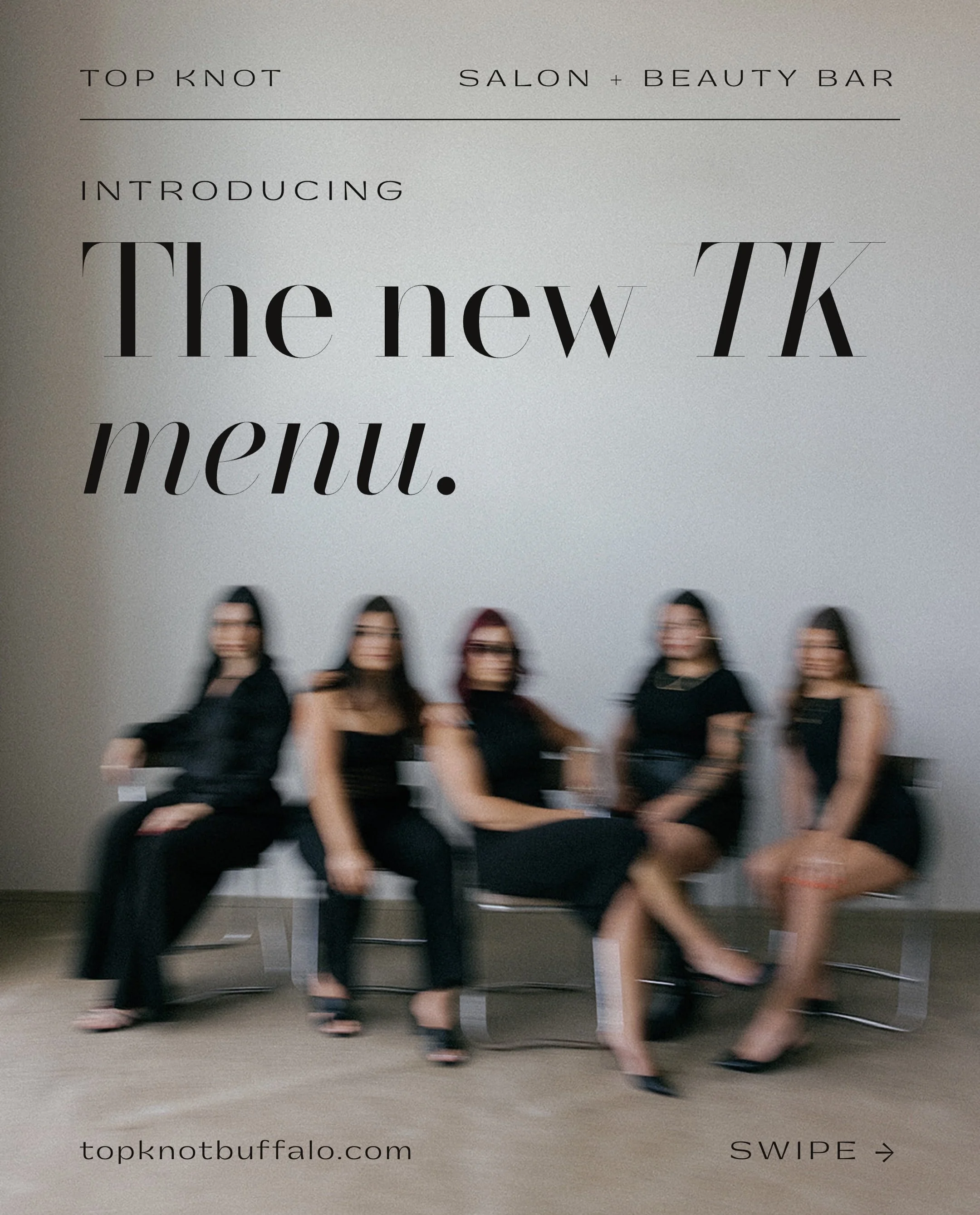 NEW MENU. SAME TK ENERGY. 🖤
A little refresh, a lot of intention.

We&rsquo;ve reimagined our service menu to make booking your next appointment easier, more transparent, and completely tailored to YOU.

What&rsquo;s new?
✦ Simplified service catego
