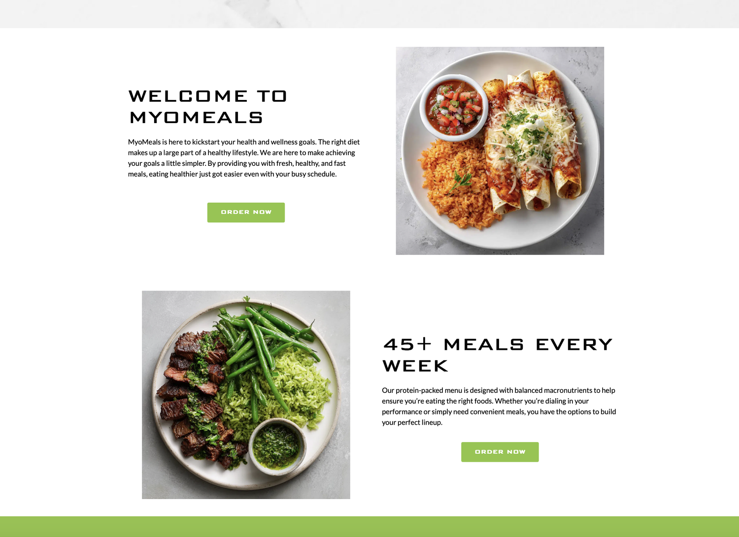MyoMeals: 45+ meals every week, built on balanced macronutrients