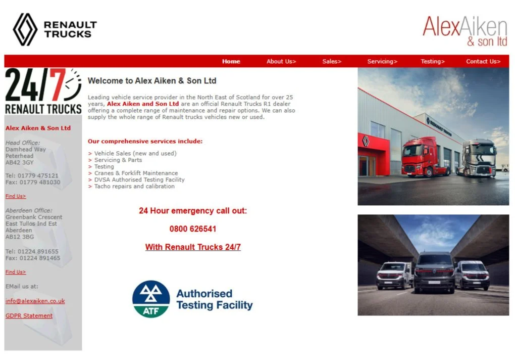 Alex Aiken's early website