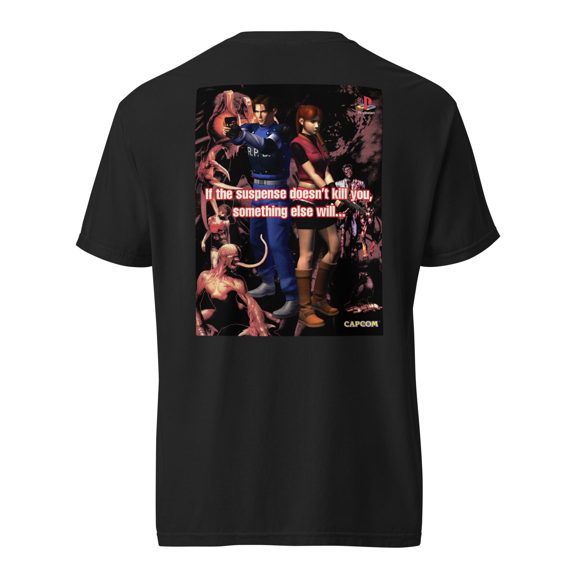 Resident Evil 2 1998 Claire and Leon Shirt  | Premium Vintage Fit
