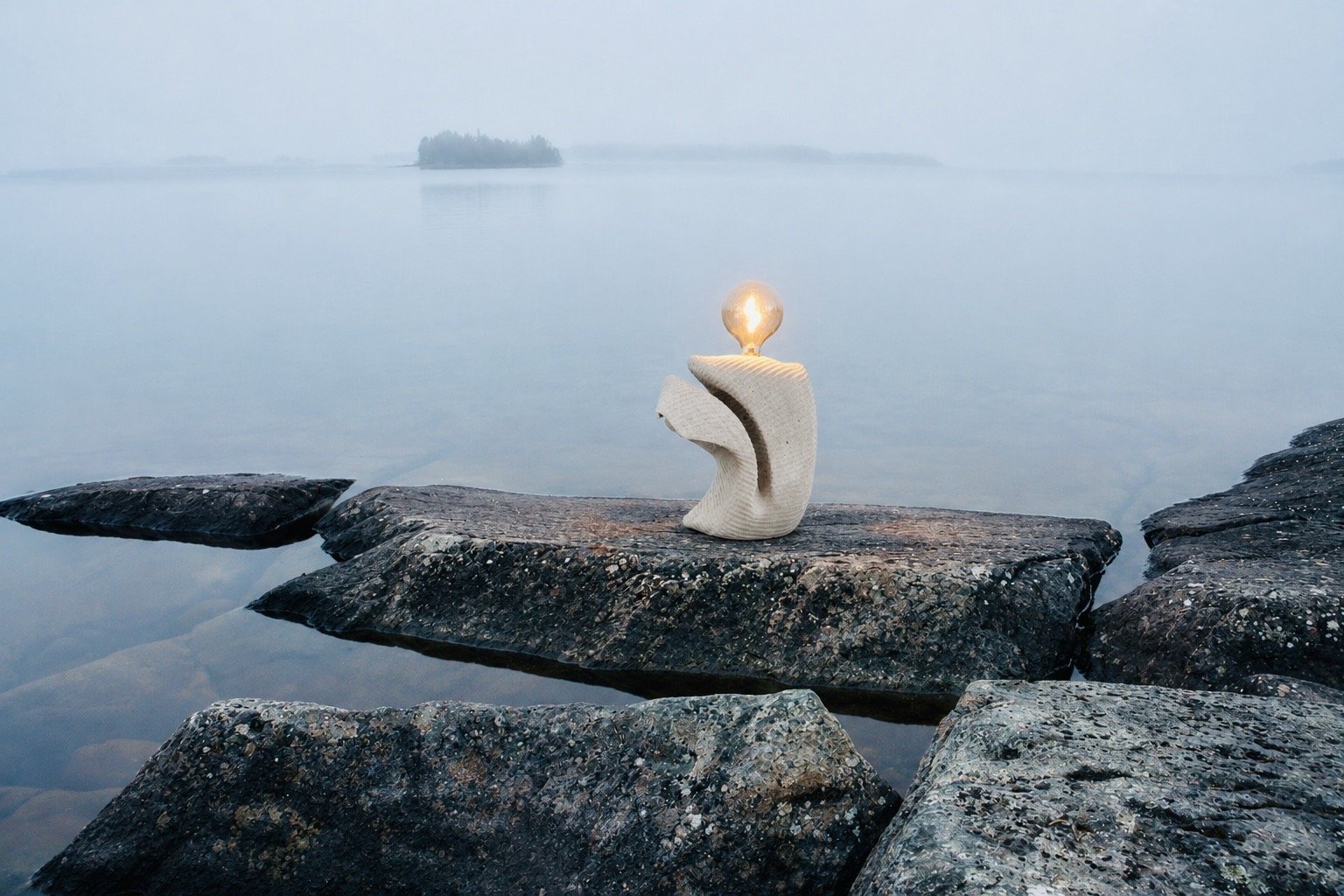 sculptural lamp