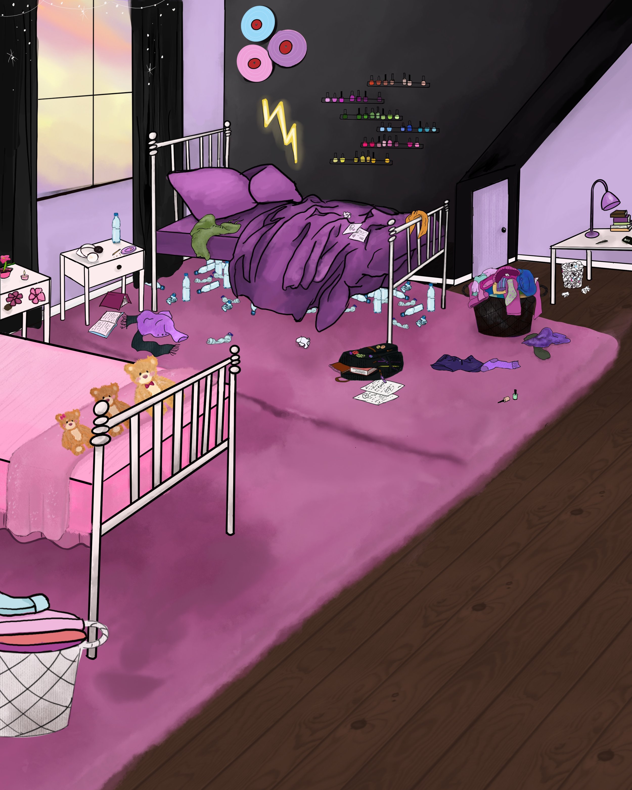 Concept Art for Jaded - Jade's Bedroom