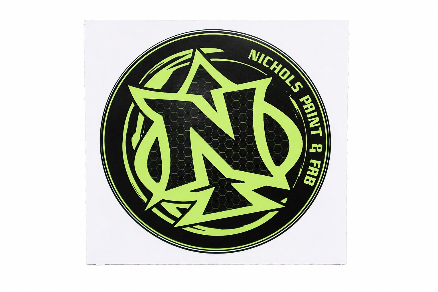 Neon Spade Sticker