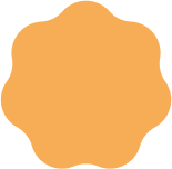 Empty beige scalloped frame with black background