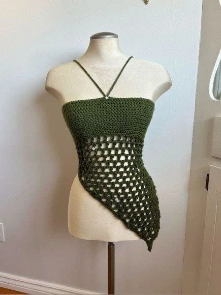 Slanted Mesh Top