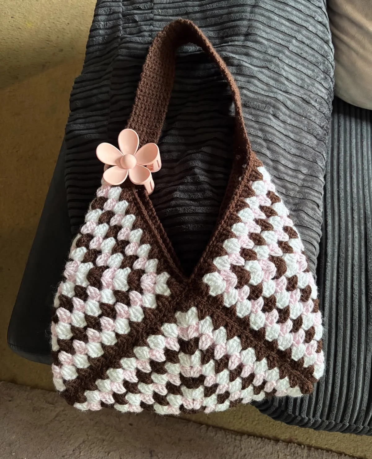 Granny Square Tote (3 squares)