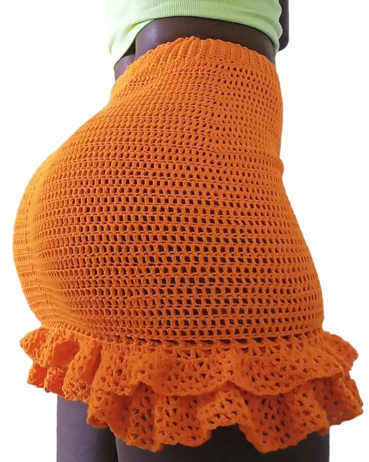 Ruffle trimmed skirt