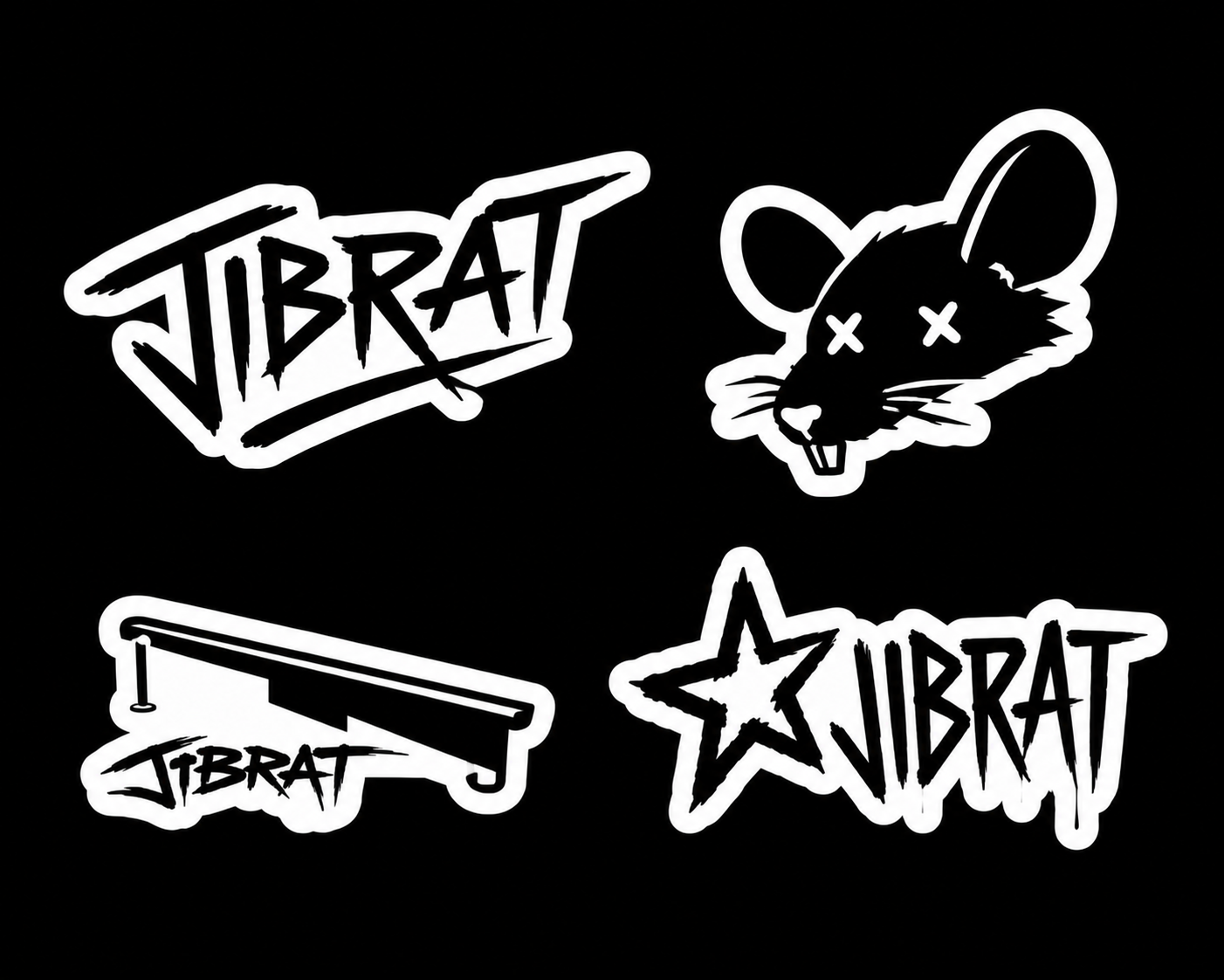 JIBRAT Monochrome Sticker Set.png