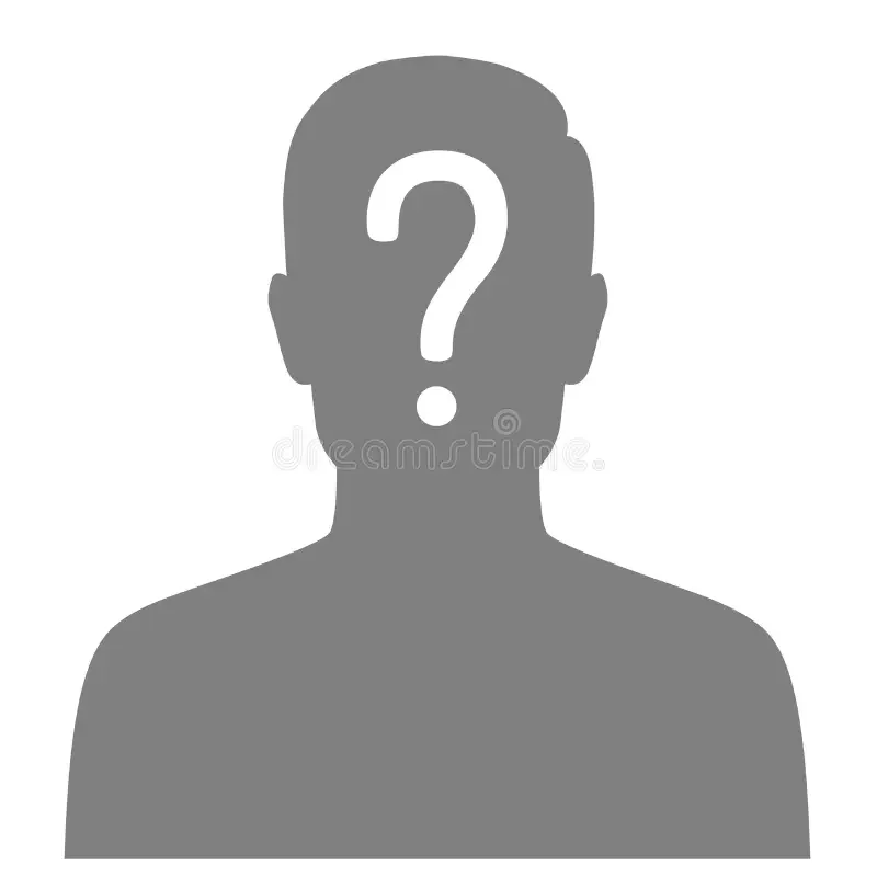 Silhouette of a person with a large question mark over the face