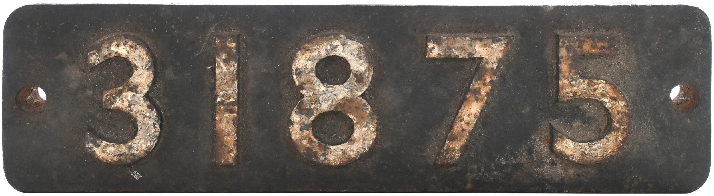 Locomotive Smokebox Numberplate with embossed number 31875.