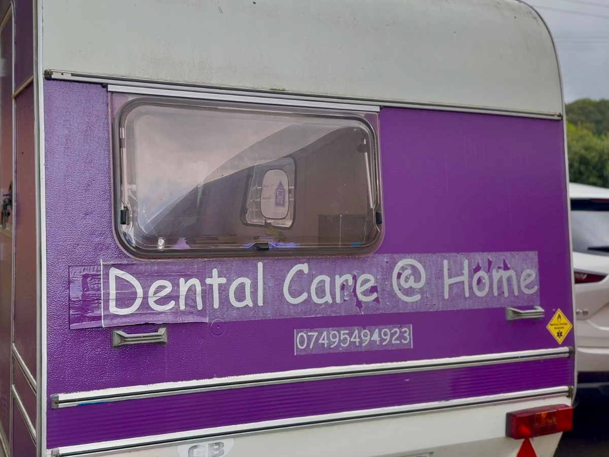 Flossy the purple caravan