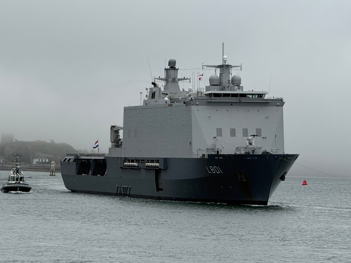 Johan De Witt making her way around Drake's Island
