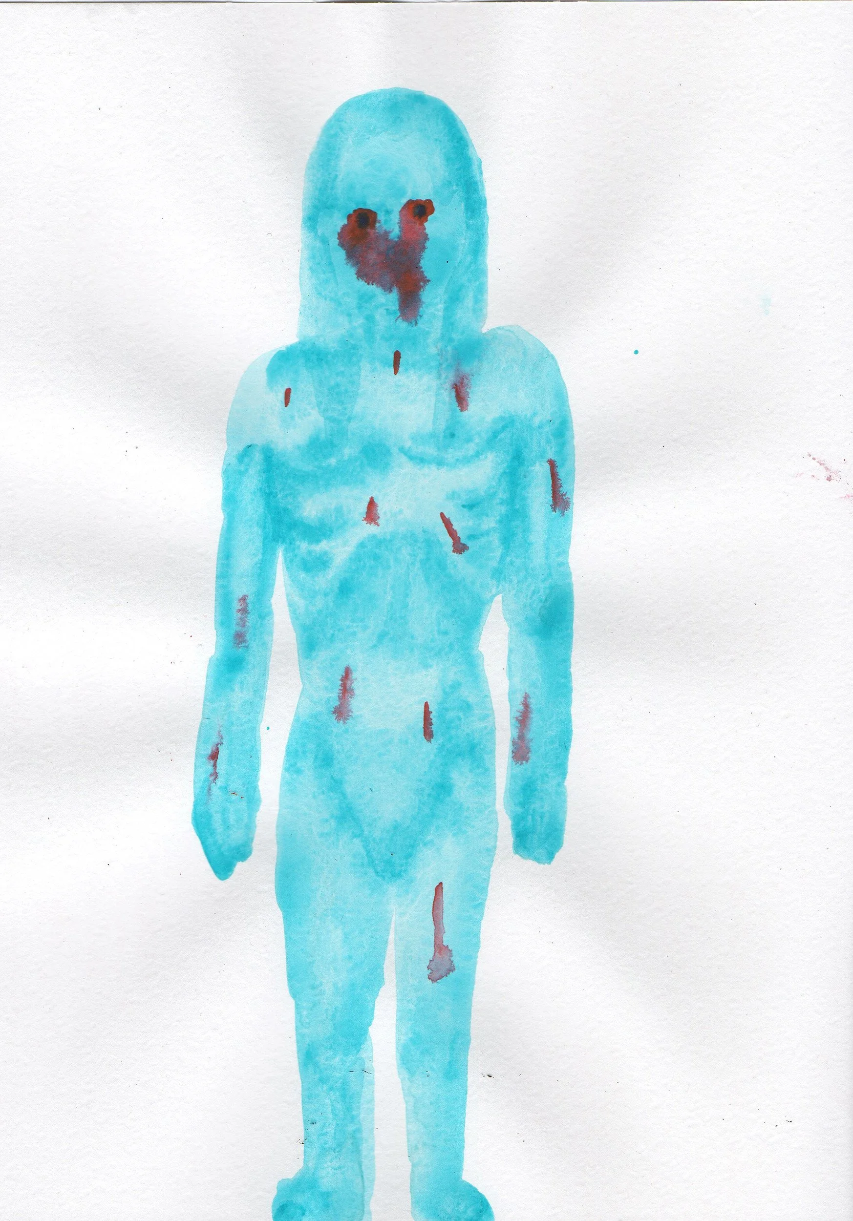 BURNING CHILL, HOT TOUCHES,
2020,
watercolour on paper,
21 × 29.7 cm
