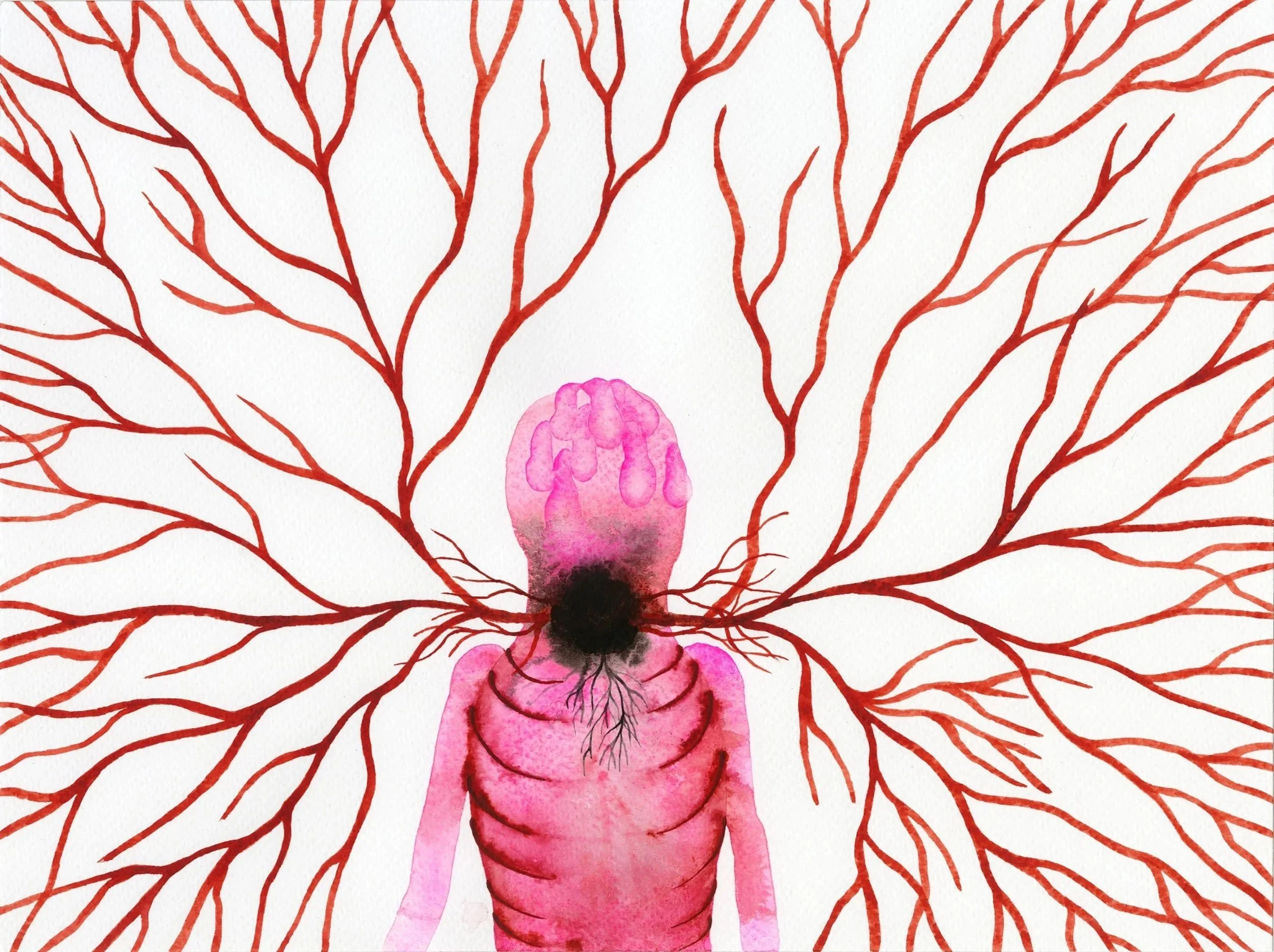 SILENT CLOD, 2021, watercolour on paper,
24 × 32 cm
