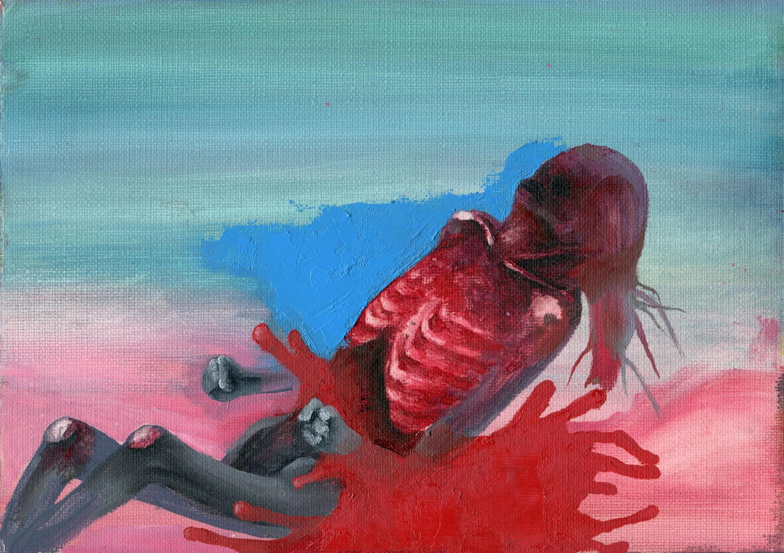 UNTITLED,
2024—2025,
Oil on paper,
19 × 27 cm
