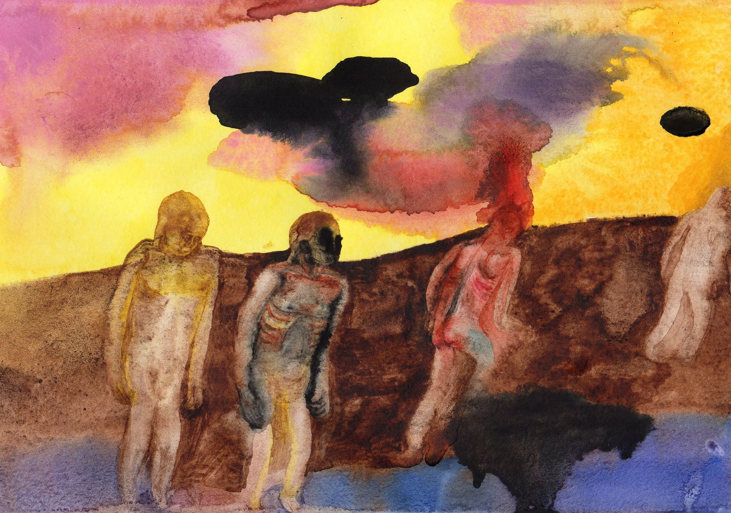 UNTITLED, 2020, watercolour on paper, 21 × 29.7 cm


